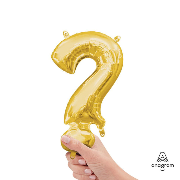 16 inch SYMBOL ? - ANAGRAM - GOLD (AIR - FILL ONLY) - LA Balloons