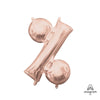 16 inch SYMBOL % - ANAGRAM - ROSE GOLD (AIR - FILL ONLY) - LA Balloons