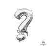 16 inch SYMBOL ? - ANAGRAM - SILVER (AIR - FILL ONLY) - LA Balloons