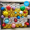 16 inch TRIANGLE VENEERS GOLD - LA Balloons