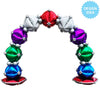 16 inch TRIANGLE VENEERS SILVER - LA Balloons