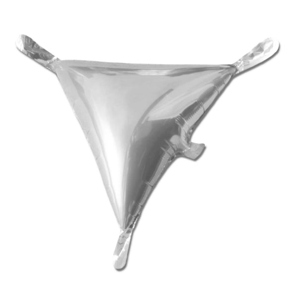 16 inch TRIANGLE VENEERS SILVER - LA Balloons