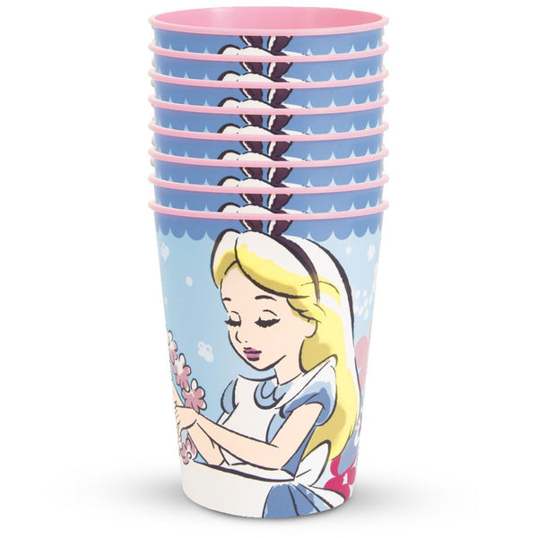 16 oz. ALICE IN WONDERLAND PLASTIC STADIUM CUPS (6 PK) - LA Balloons