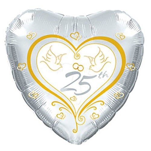 17 inch 25TH ANNIVERSARY DOVES