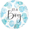 17 inch BABY BOY BLUE WATERCOLOR - LA Balloons