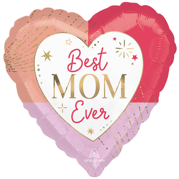 17 inch COLORFUL BEST MOM EVER - LA Balloons