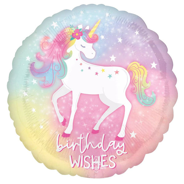 17 inch ENCHANTED UNICORN BIRTHDAY - LA Balloons