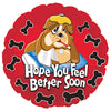 17 inch FEEL BETTER BULL DOG - LA Balloons