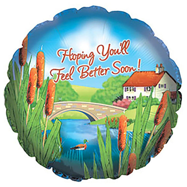 17 inch FEEL BETTER CATTAILS - LA Balloons