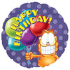 17 inch GARFIELD BIRTHDAY BALLOON - LA Balloons