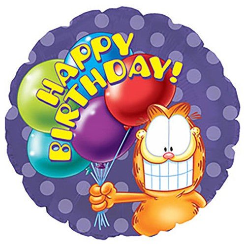 17 inch GARFIELD BIRTHDAY BALLOON