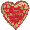 17 inch GOLDEN HAPPY VALENTINE'S DAY - LA Balloons