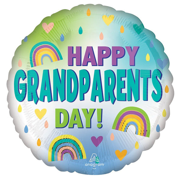17 inch GRANDPARENTS DAY RAINBOWS - LA Balloons