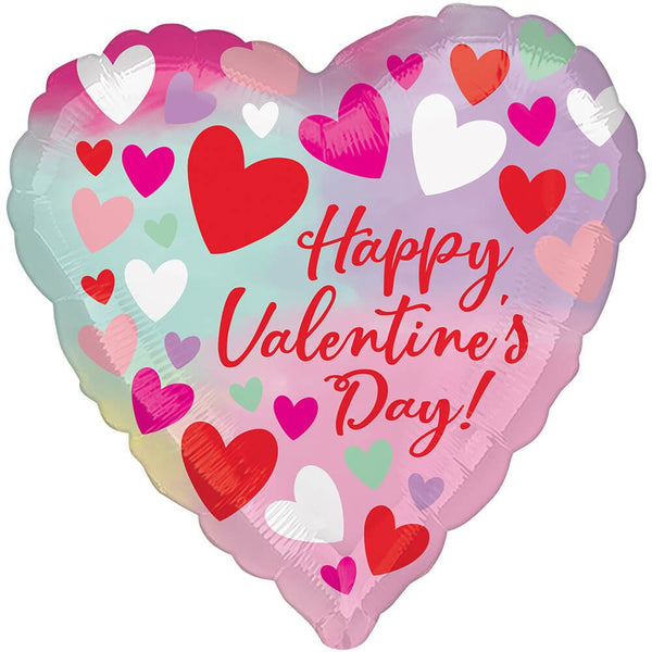 17 inch HAPPY VALENTINE'S DAY PASTEL - LA Balloons