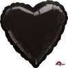 17 inch HEART - BLACK - LA Balloons