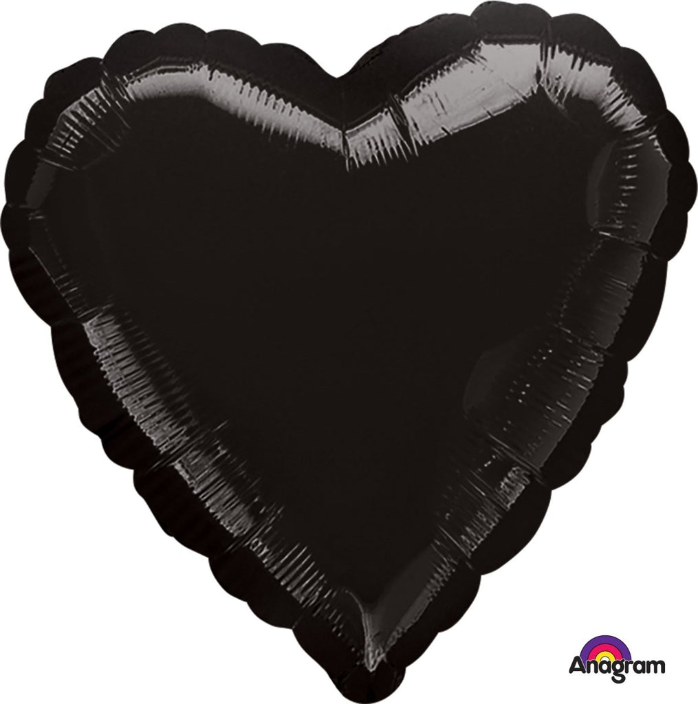 17 inch HEART - BLACK