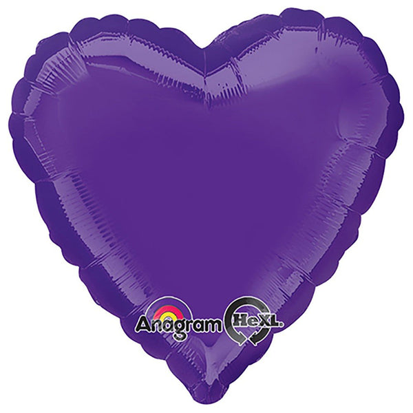 17 inch HEART - QUARTZ PURPLE - LA Balloons