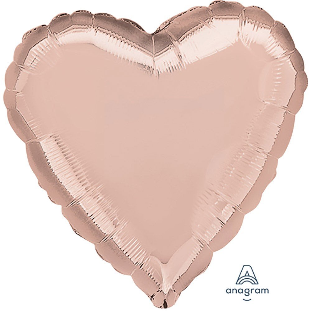 17 inch HEART - ROSE GOLD