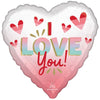 17 inch I LOVE YOU DIFFUSED OMBRE - LA Balloons