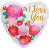 17 inch LOVE YOU OMBRE FLOWERS - LA Balloons