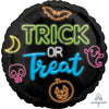 17 inch NEON TRICK OR TREAT - LA Balloons
