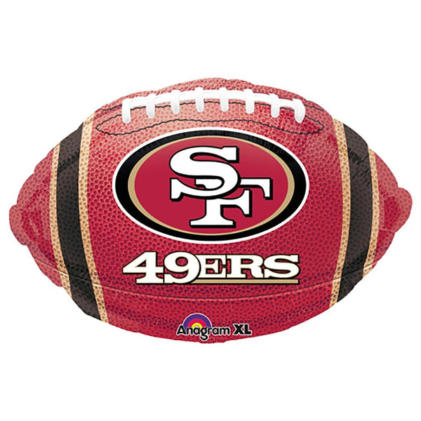 17 inch NFL SAN FRANCISCO 49ERS FOOTBALL TEAM COLORS - LA Balloons