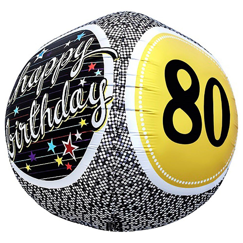17 inch SPHERE - 80TH BIRTHDAY MILESTONE
