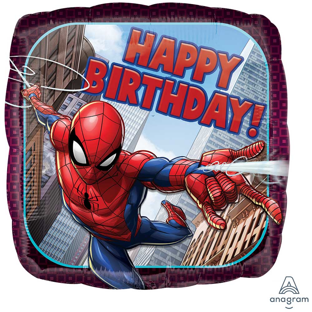 17 inch SPIDER-MAN HAPPY BIRTHDAY