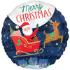 17 inch STARRY NIGHT MERRY CHRISTMAS - LA Balloons