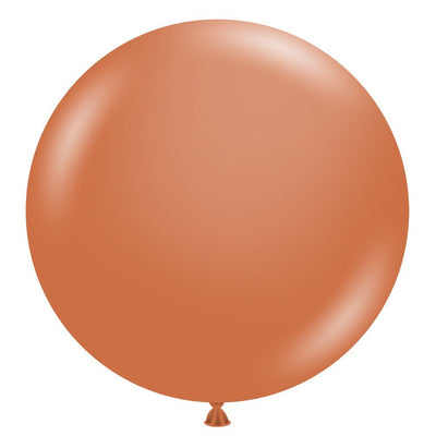 17 inch TUFTEX BURNT ORANGE - LA Balloons