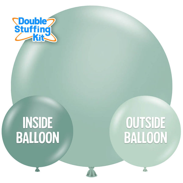 17 inch TUFTEX PASTEL MINT - DOUBLE - STUFFING KIT - LA Balloons