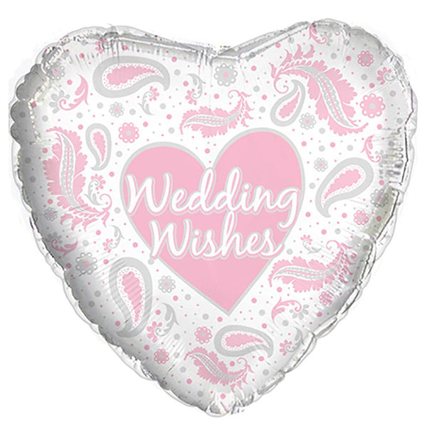 17 inch WEDDING WISHES PAISLEY - LA Balloons
