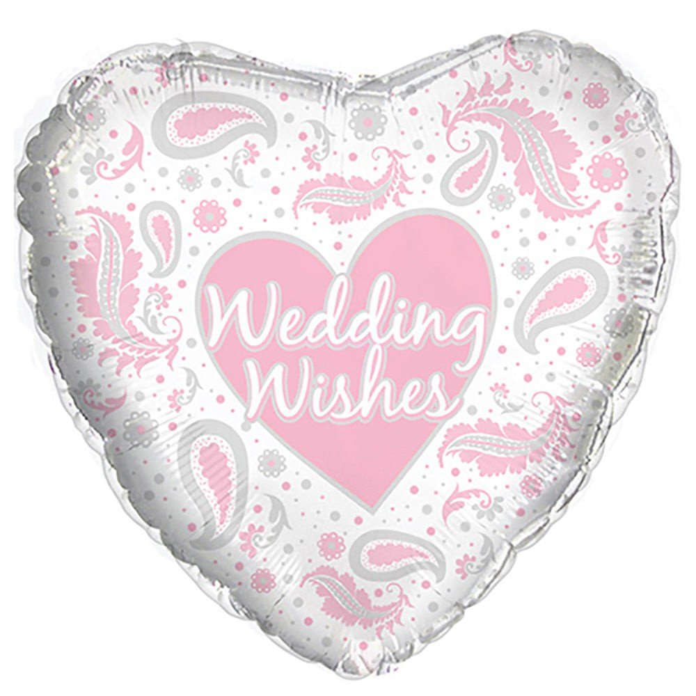 17 inch WEDDING WISHES PAISLEY
