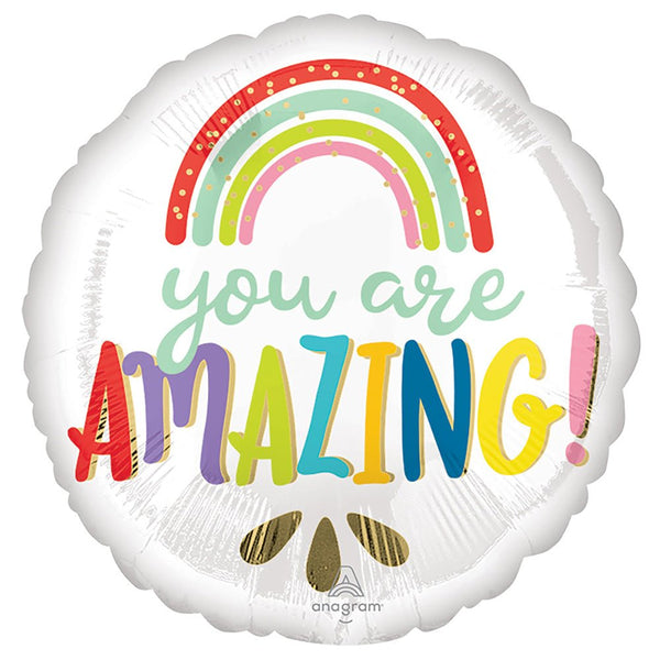 17 inch YOU ARE AMAZING RAINBOW - LA Balloons