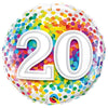 18 inch 20 RAINBOW CONFETTI - LA Balloons