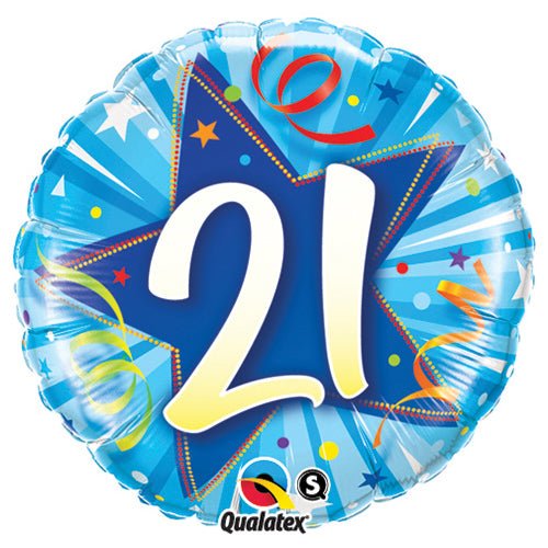 18 inch 21 SHINING STAR - BRIGHT BLUE