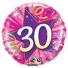 18 inch 30 SHINING STAR - HOT PINK - LA Balloons