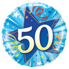 18 inch 50 SHINING STAR BRIGHT BLUE - LA Balloons