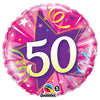 18 inch 50 SHINING STAR - HOT PINK - LA Balloons