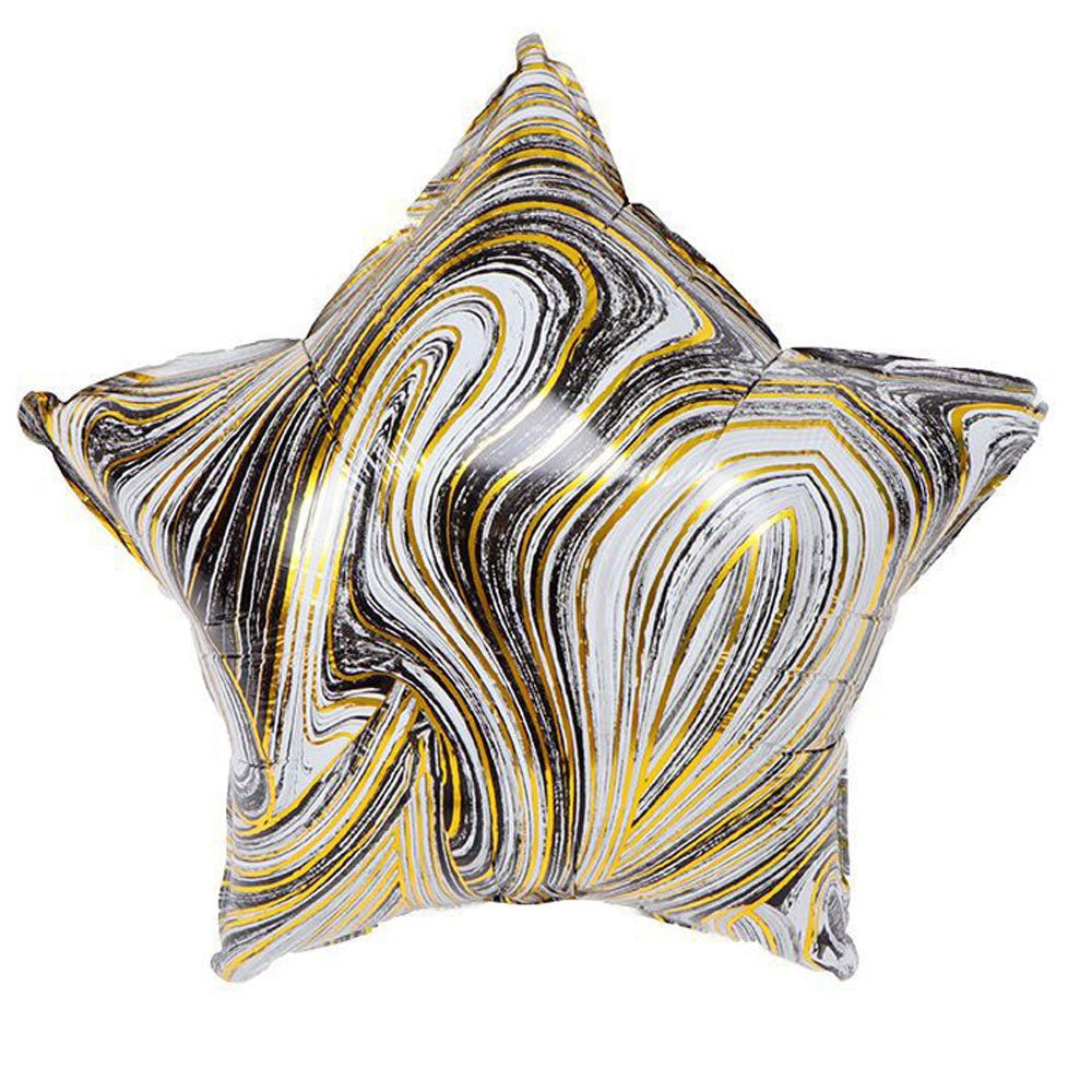 18 inch AGATE STAR - BLACK & GOLD