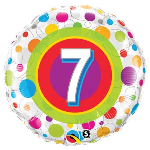 18 inch AGE 7 COLORFUL DOTS