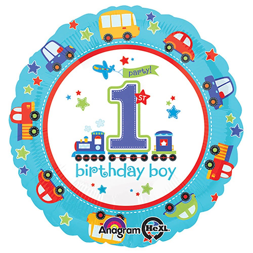 18 inch ALL ABOARD BIRTHDAY