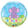 18 inch BABY BOY ELEPHANT - LA Balloons
