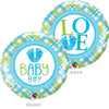 18 inch BABY BOY FEET - LA Balloons