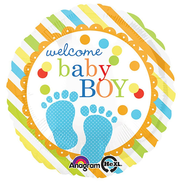 18 inch BABY FEET BOY - LA Balloons