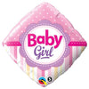 18 inch BABY GIRL DOTS & STRIPES - LA Balloons