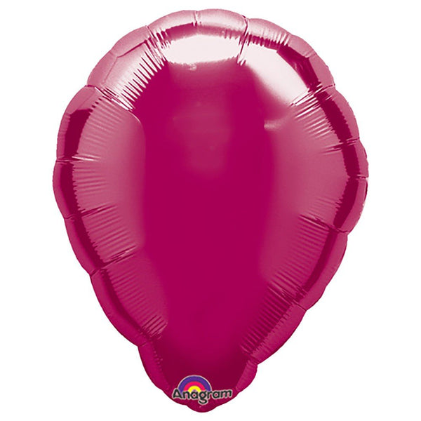 18 inch BALLOON SHAPE - BURGUNDY - LA Balloons