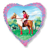 18 inch BARBIE ON JULIE HORSE - LA Balloons
