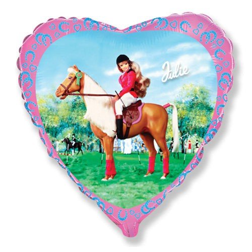 18 inch BARBIE ON JULIE HORSE
