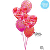 18 inch BE MY VALENTINE GEOMETRIC - LA Balloons